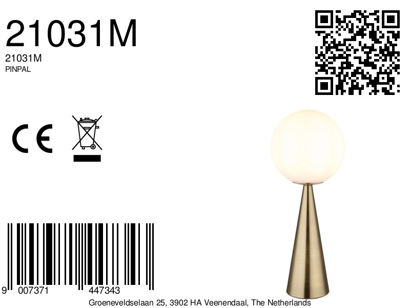 globo-lámparademesa-pinpal-bronce-metal-ø20cm-e27-21031m-8a