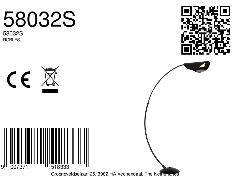 globo-lámparademesa-robles-negro-metal-lámparadearco-led-58032s-8a