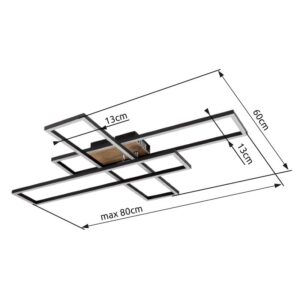 globo-plafón-dakari-negro-metal-led-67208-40-1