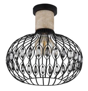 globo-plafón-dorthy-negro-metal-ø38cm-e27-15778d-1