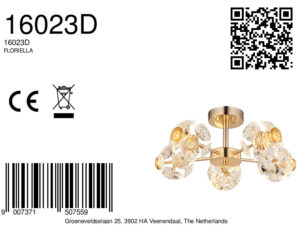 globo-plafón-floriella-dorado-vidrio-ø50cm-led-16023d-8a