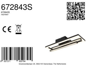 globo-plafón-highway-negro-plástico-led-672843s-8a