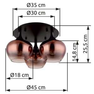 globo-plafón-maxy-rojo-vidrio-ø45cm-e27-15548-3dg-1