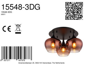 globo-plafón-maxy-rojo-vidrio-ø45cm-e27-15548-3dg-8a