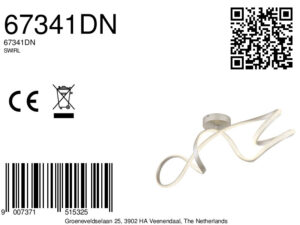 globo-plafón-swirl-acero-metal-led-67341dn-8a