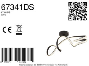 globo-plafón-swirl-negro-metal-led-67341ds-8a