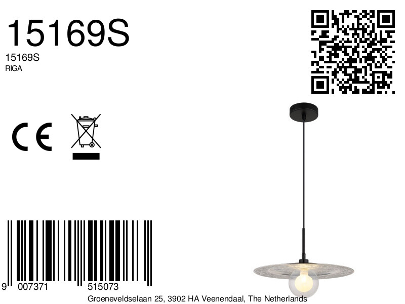 lámparacolganteclásicamodernadevidrionegromateriga-8a