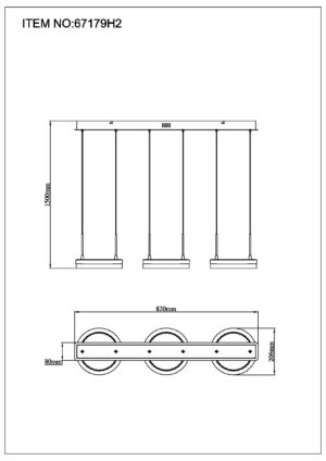 lámparacolgantemodernaregulableennegromatedella-1