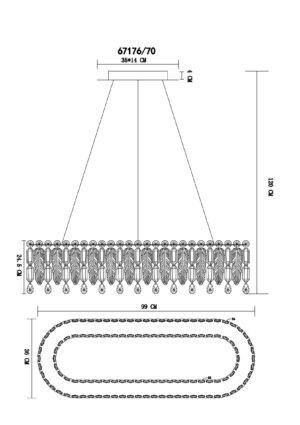 lámparacolganterectangularmodernaconencantodecristalklunka-1