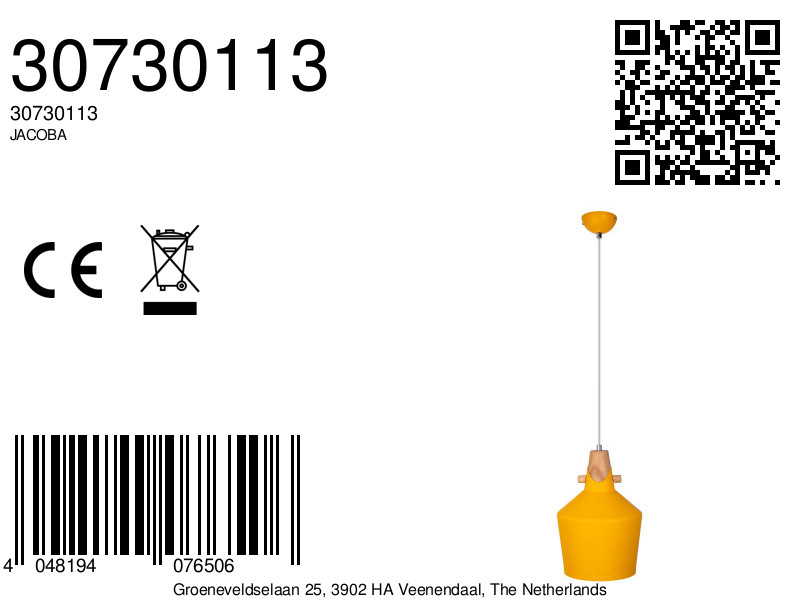 lámparadesuspensiónmodernacoloramarilloconpantalladeaspectomaderajacoba-8a