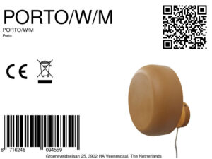 it'saboutromi-apliquedepared-porto-naranja-metal-ø25cm-e27-porto/w/m-8a