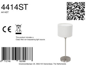 mexlite-lámparademesa-noor-aceroblanco-metaltextil-lámparadenoche-e27-4414st-8a