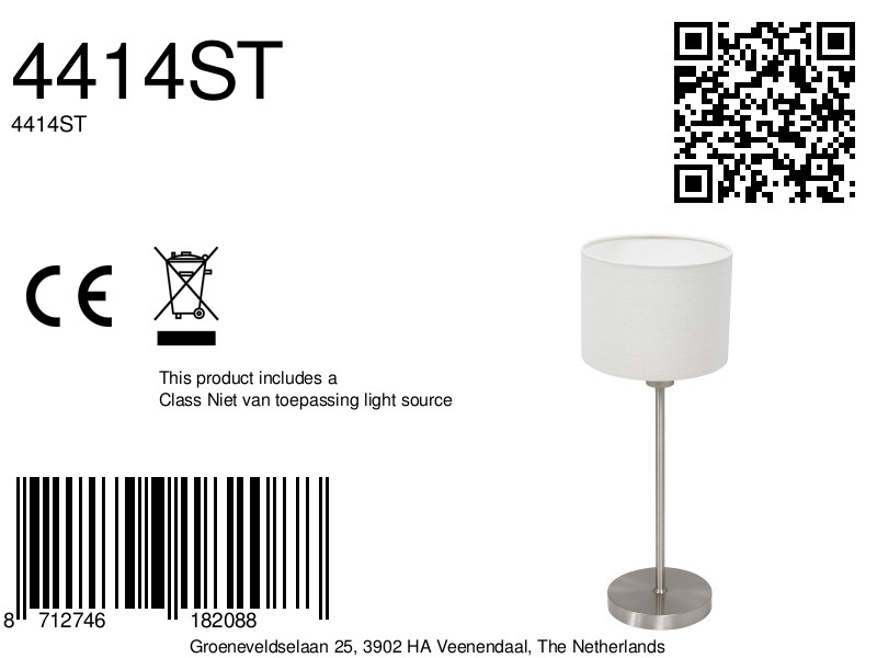 mexlite-lámparademesa-noor-aceroblanco-metaltextil-lámparadenoche-e27-4414st-8a