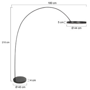 mexlite-lámparadepie-luna-arc-negro-metal-lámparadearco-led-4324zw-7