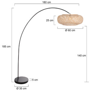 mexlite-lámparadepie-solva-naturalnegro-bambúmetal-lámparadearco-e27-4465zw-7