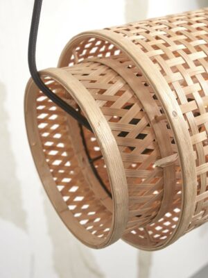 good&mojo-lámparacolgante-bhutan-natural/negro-bambúmetal-ø15cm-e27-bhutan/h85/n-08