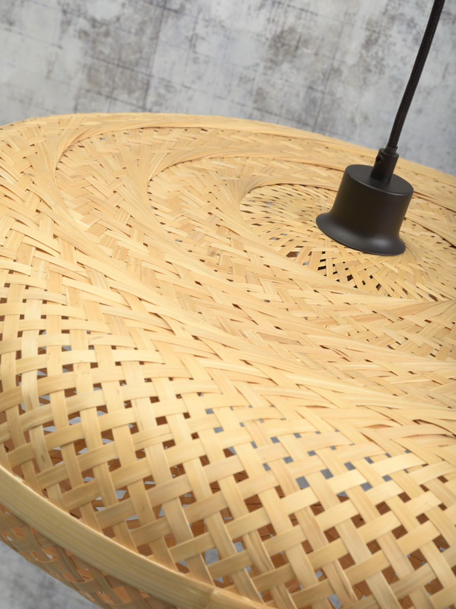 good&mojo-lámparacolgante-palawan-natural/negro-bambú-ø60cm-e27-palawan/h/6015/n-09