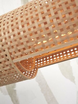 good&mojo-lámparacolgante-bhutan-natural/negro-bambúmetal-ø15cm-e27-bhutan/h85/n-10