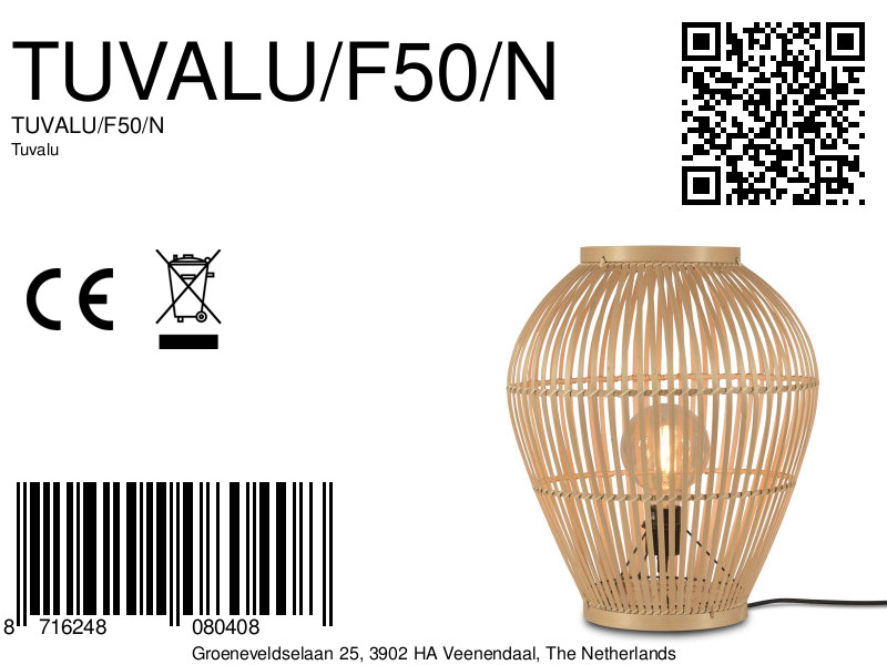good&mojo-lámparadepie-tuvalu-natural/negro-bambú-ø42cm-e27-tuvalu/f50/n-8a