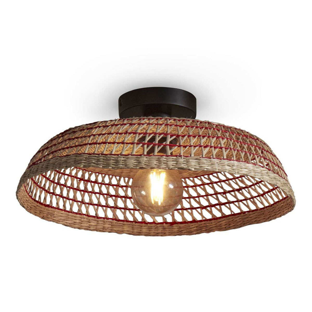 good&mojo-plafón-pantanal-rojo-metalhierbamarina-ø45cm-e27-pantanal/c45/r-1