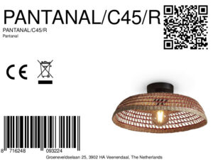 good&mojo-plafón-pantanal-rojo-metalhierbamarina-ø45cm-e27-pantanal/c45/r-8a