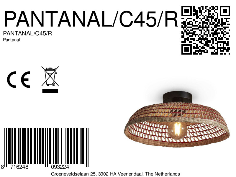 good&mojo-plafón-pantanal-rojo-metalhierbamarina-ø45cm-e27-pantanal/c45/r-8a