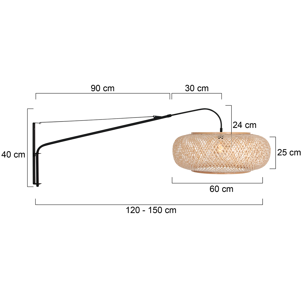 steinhauer-apliquedepared-elegantclassy-naturalnegro-bambúmetal-e27-4448zw-7