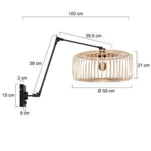 steinhauer-apliquedepared-prestigechic-naturalnegro-bambúmetal-e27-4574zw-7