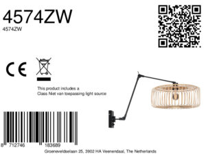 steinhauer-apliquedepared-prestigechic-naturalnegro-bambúmetal-e27-4574zw-8a