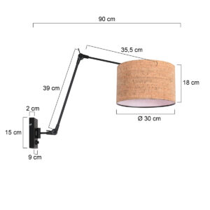 apliquédeparednegroconpantalladecorchoybrazoflexiblesteinhauerprestigechic-7