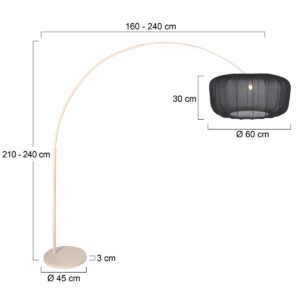 elegantelámparadearcocolorcremaconpantallaajuegosteinhauersparkledlight-7