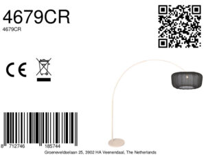 elegantelámparadearcocolorcremaconpantallaajuegosteinhauersparkledlight-8a