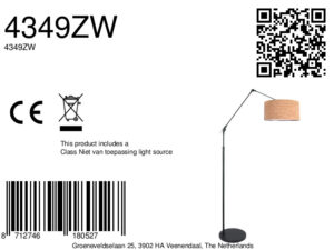 elegantelámparadearconegraconpantalladecorchosteinhauerprestigechic-8a