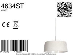 lámparacolgantecoloraceroconpantallacolorcremasteinhauersparkledlight-8a