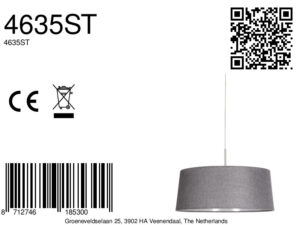 lámparacolgantecoloraceroconpantalladelinogrissteinhauersparkledlight-8a