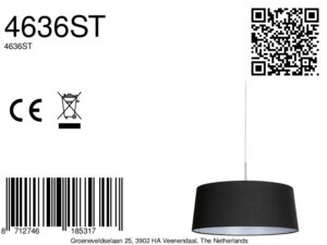 lámparacolgantecoloraceroconpantallanegrasteinhauersparkledlight-8a