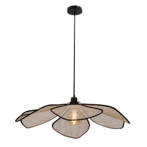 lámparacolganteconpantalladelinoenformadeflorannelightlumaflora-1
