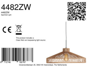 lámparacolgantenegraconpantallaanchadecuerdasteinhauersparkledlight-8a