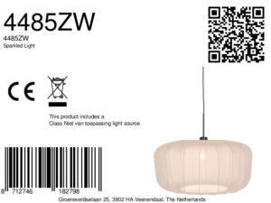 lámparacolgantenegraconpantallacolorcremasteinhauersparkledlight-8a