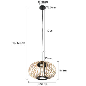 lámparacolgantenegraconpantalladebambústeinhauersparkledlight-7