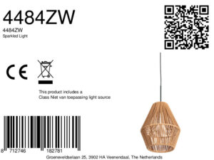 lámparacolgantenegraconpantalladecuerdaaltasteinhauersparkledlight-8a