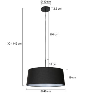 lámparacolgantenegraconpantalladelinolujososteinhauersparkledlight-7