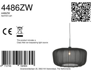 lámparacolgantenegraconpantallanegragrandesteinhauersparkledlight-8a