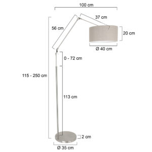 lámparadearcocoloraceroconpantallacolorcremasteinhauerprestigechic-7