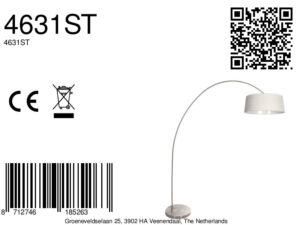 lámparadearcocoloraceroconpantallacolorcremasuavemexlitesolva-8a