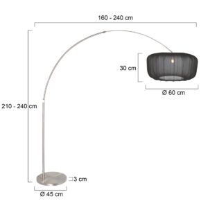 lámparadearcocoloraceroconpantallanegragrandesteinhauersparkledlight-7