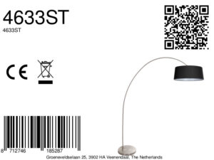 lámparadearcocoloraceroconpantallanegraintensamexlitesolva-8a