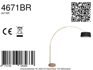 lámparadearcocolorbroncecálidoconpantalladelinocremasteinhauersparkledlight-8a