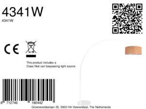 lámparadearcoconpantalladecorchoyestructurablancasteinhauersparkledlight-8a