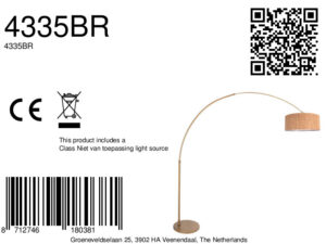 lámparadearcoenbroncecongranpantalladecorchosteinhauersparkledlight-8a